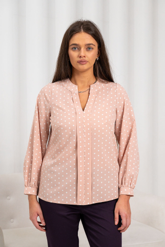 Блузка ТБ-126 горох на пудре